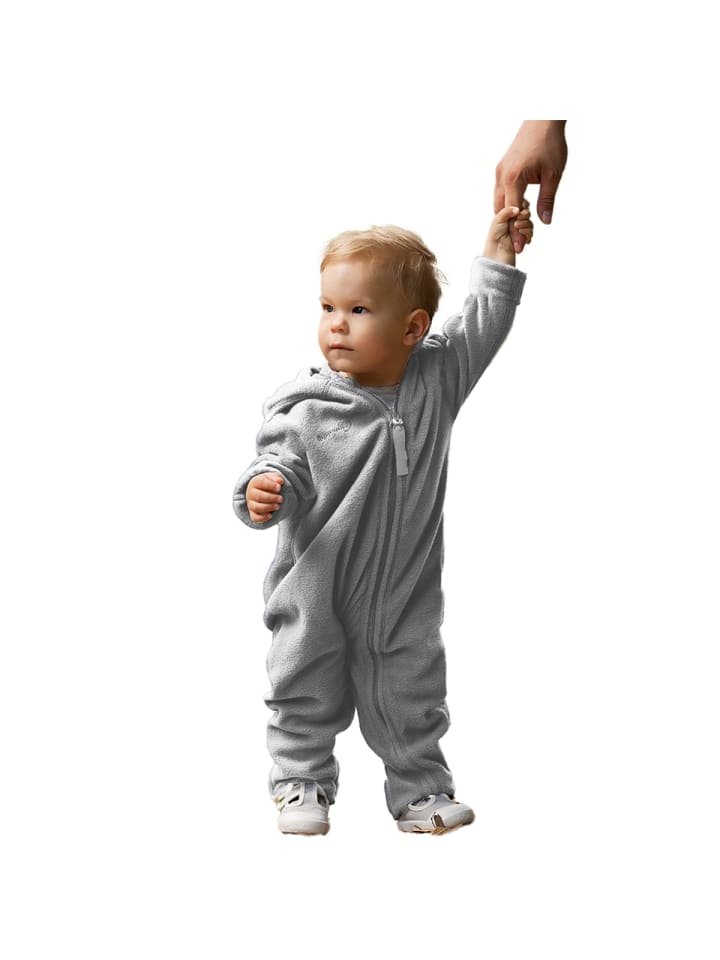 Hoppediz Overall Fleece-Overall mit Umschlagbündchen in stone günstig kaufen