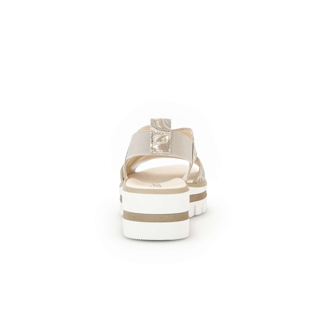 Gabor fashion Plateau Sandale grau