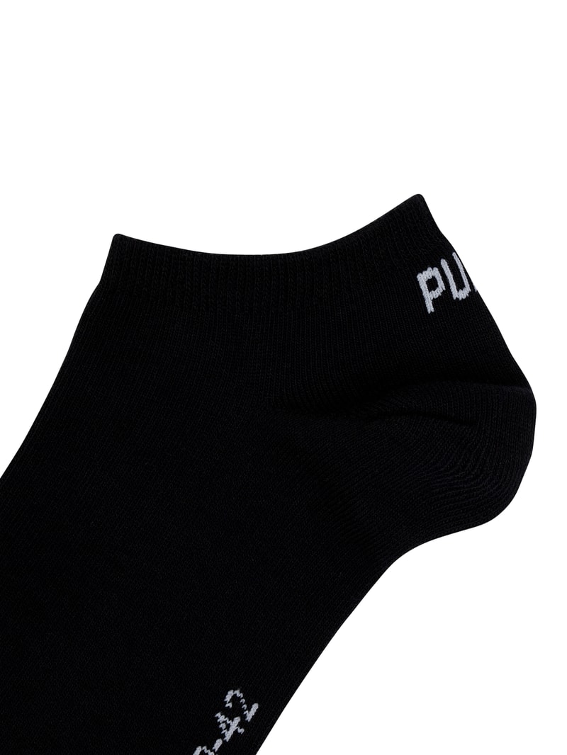 Sneakersocken mit Label-Details im 3er-Pack in schwarz