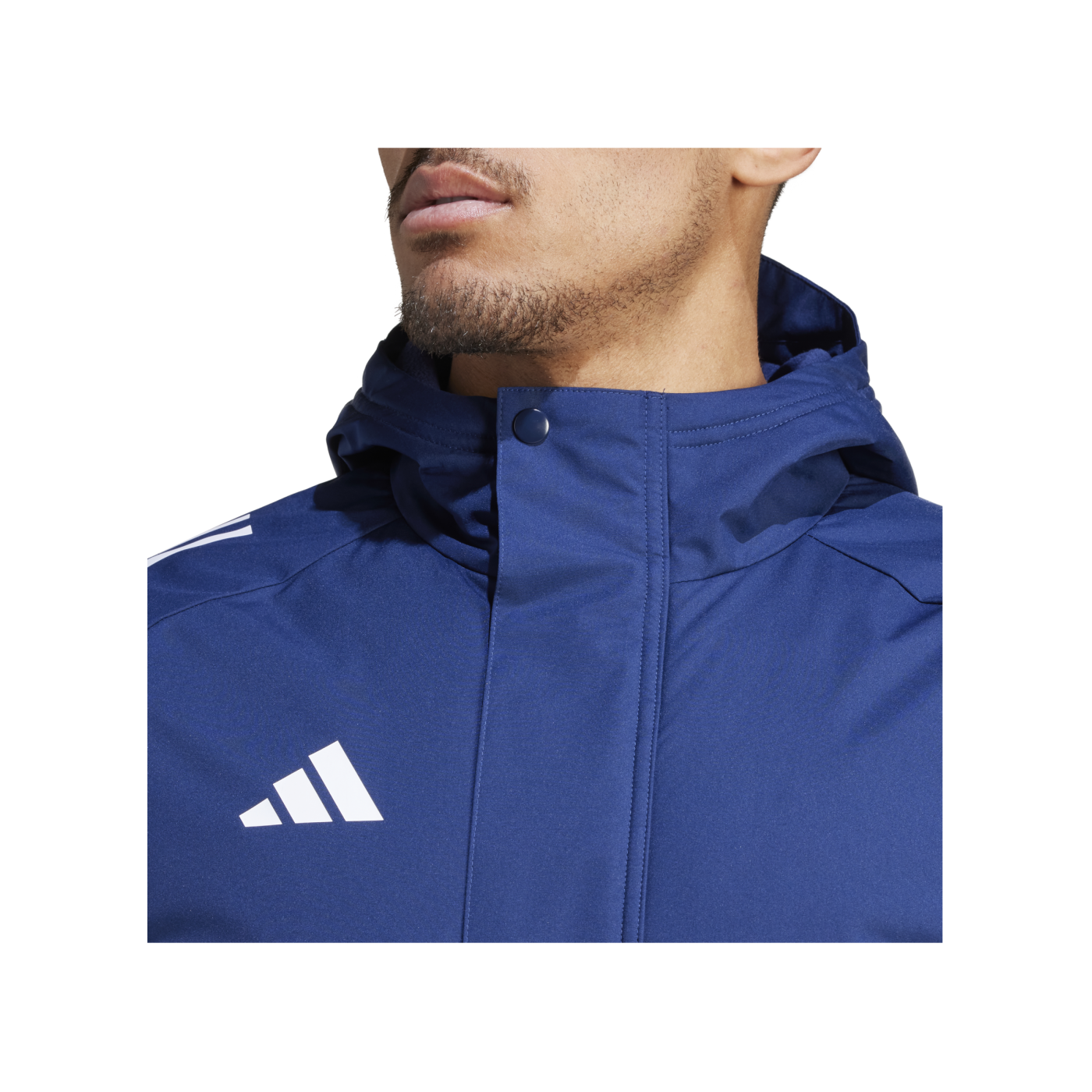 adidas Tiro 24 Kapuzenjacke Blau Weiss