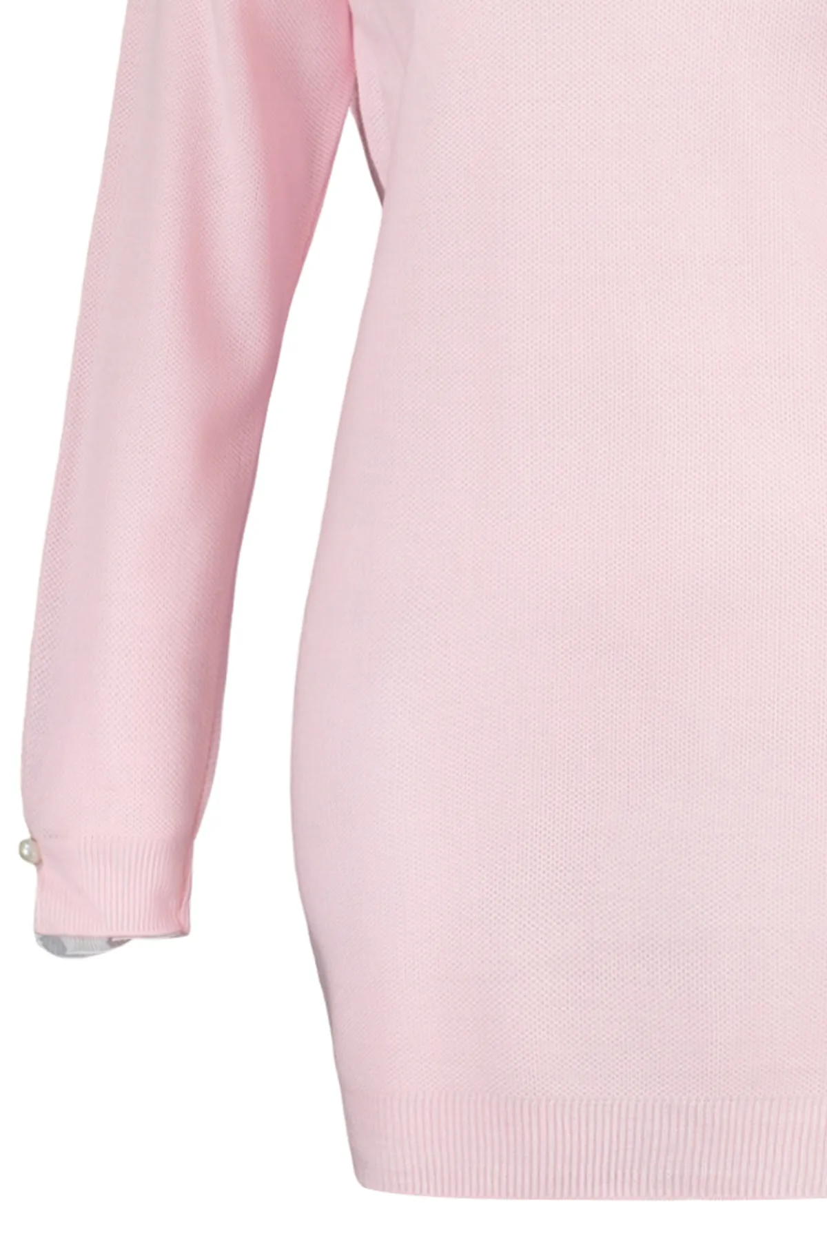 Trendyol Modest  Strickpullover mit rosa Ärmeln und Perlendetails TCTAW23AK00027