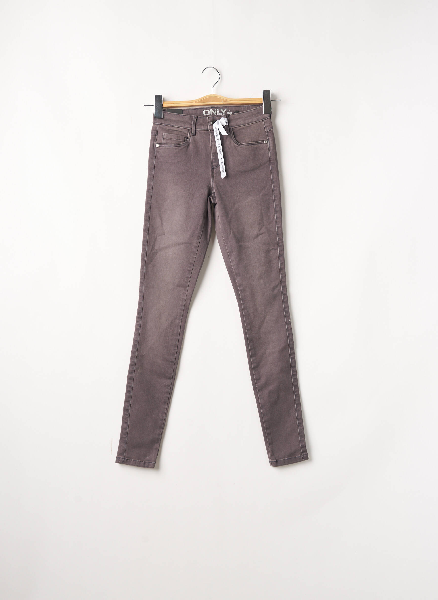Only Jeans Skinny Femme couleur gris