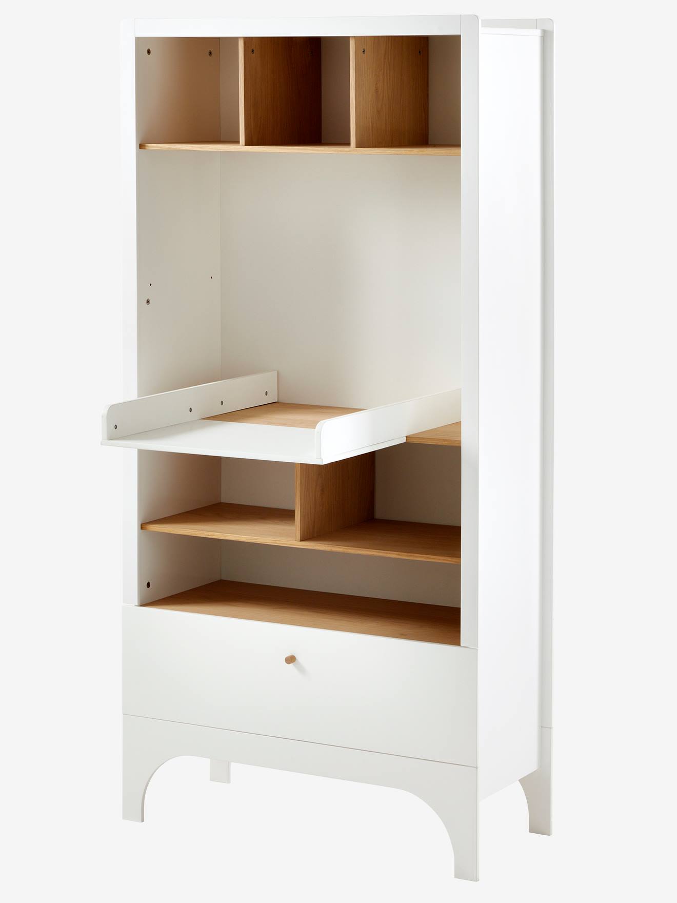 Etagère à langer 2 en 1 LIGNE NOUGATINE blanc