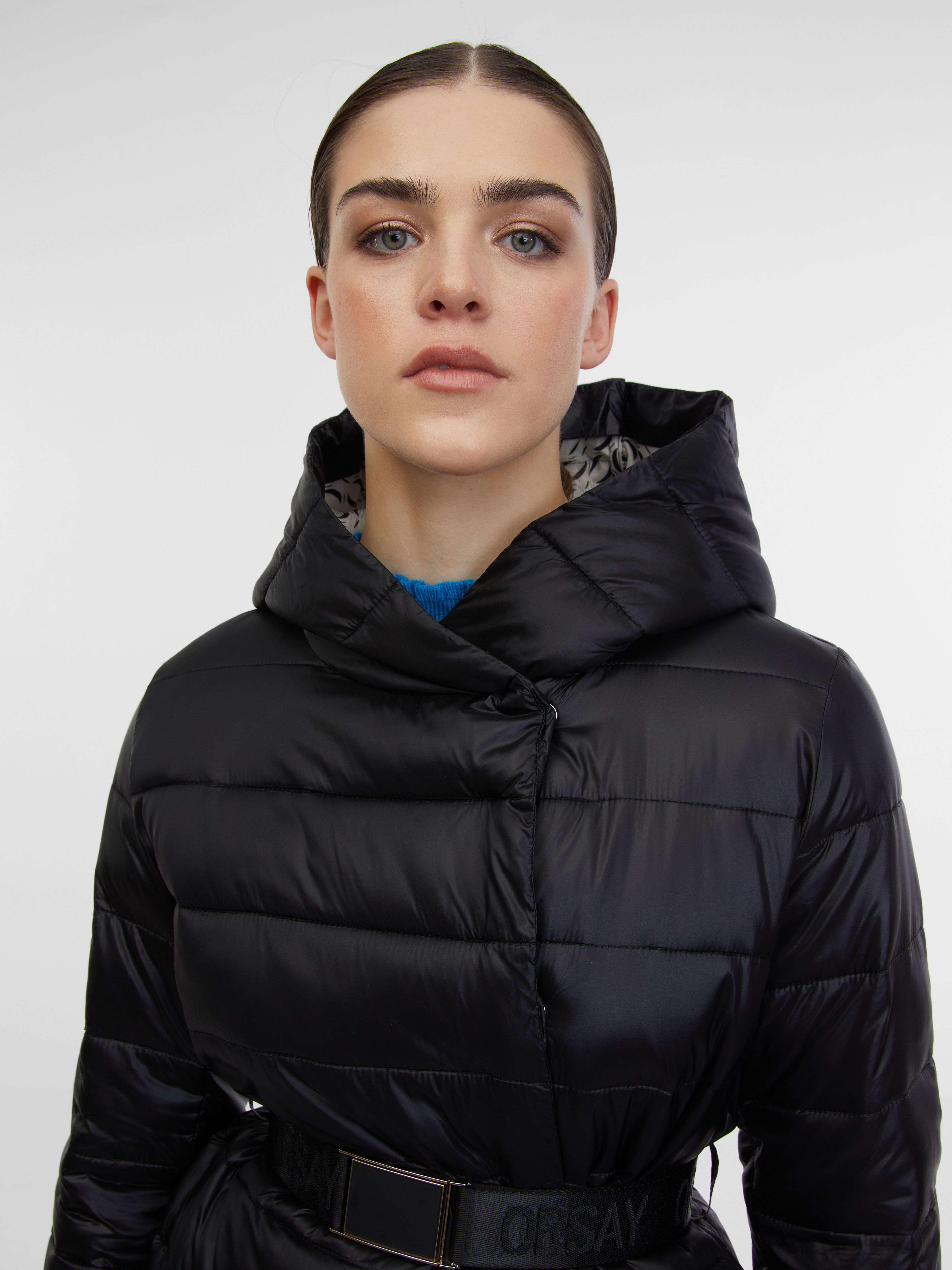Schwarze Damen-Steppjacke ORSAY