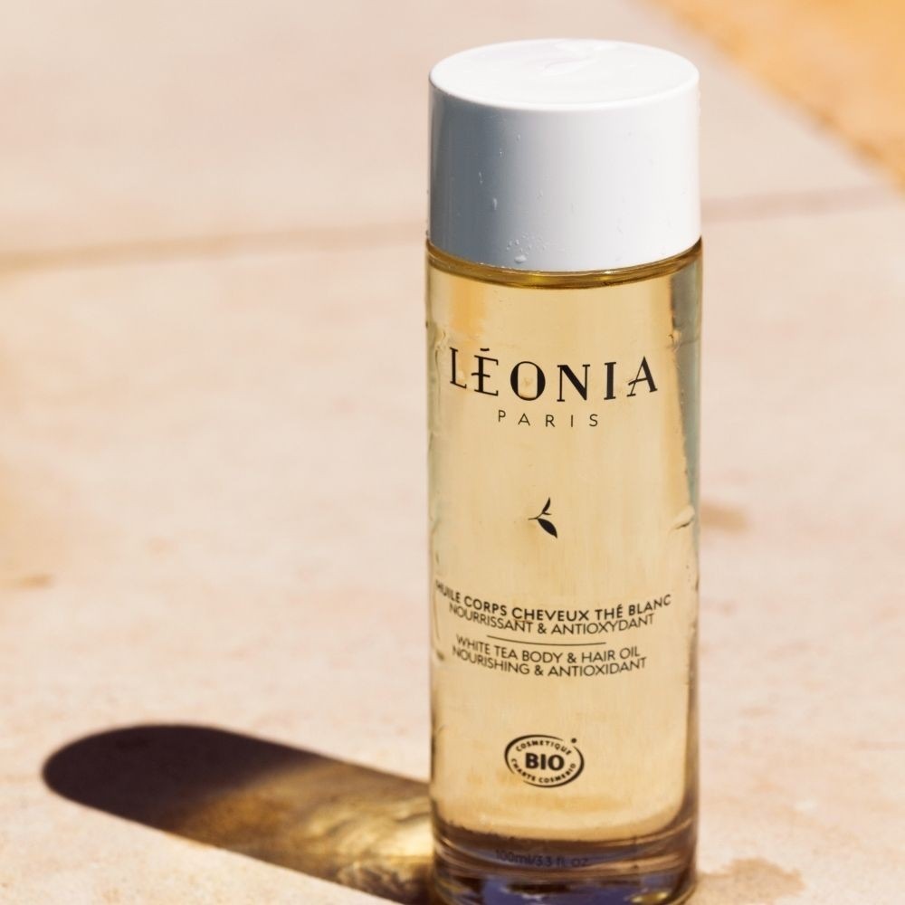 Olio corpo e capelli al tè bianco LÉONIA - Nutriente e antiossidante