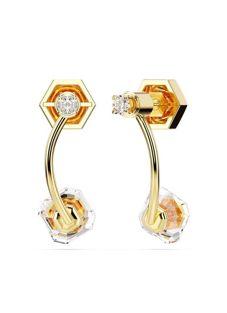 Swarovski Numina gold-plated stud earrings