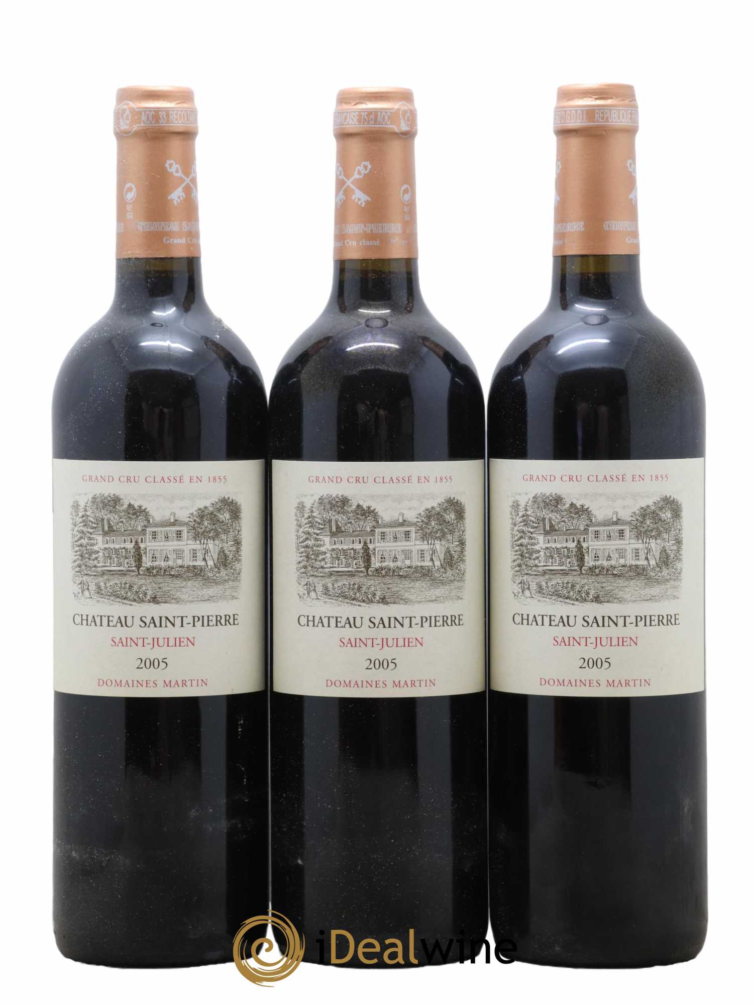 Château Saint-Pierre 4ème Grand Cru Classé  2005 - Lot de 12 Bouteilles