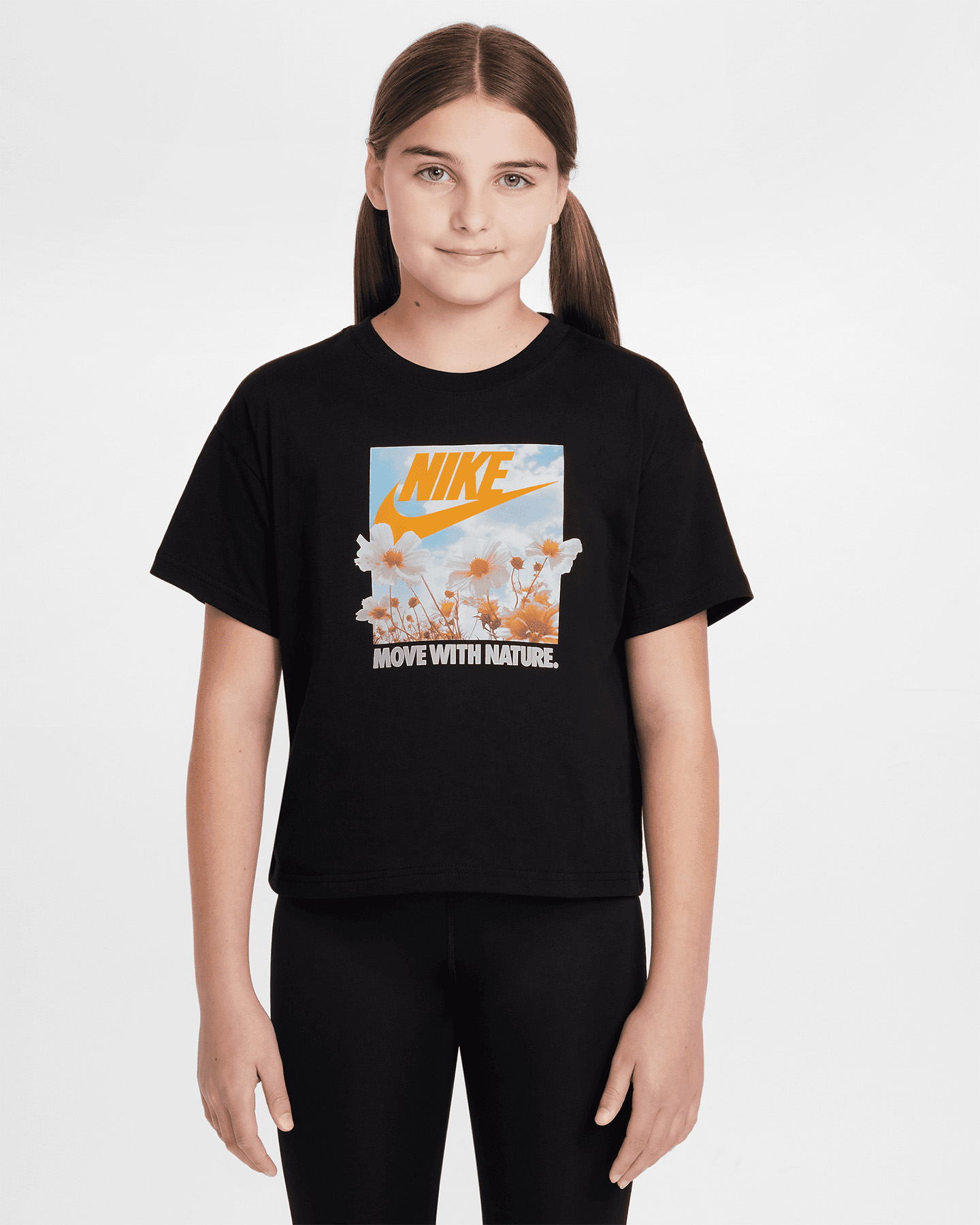 Tričko Nike Crop Spring Print Jr HM6311-010