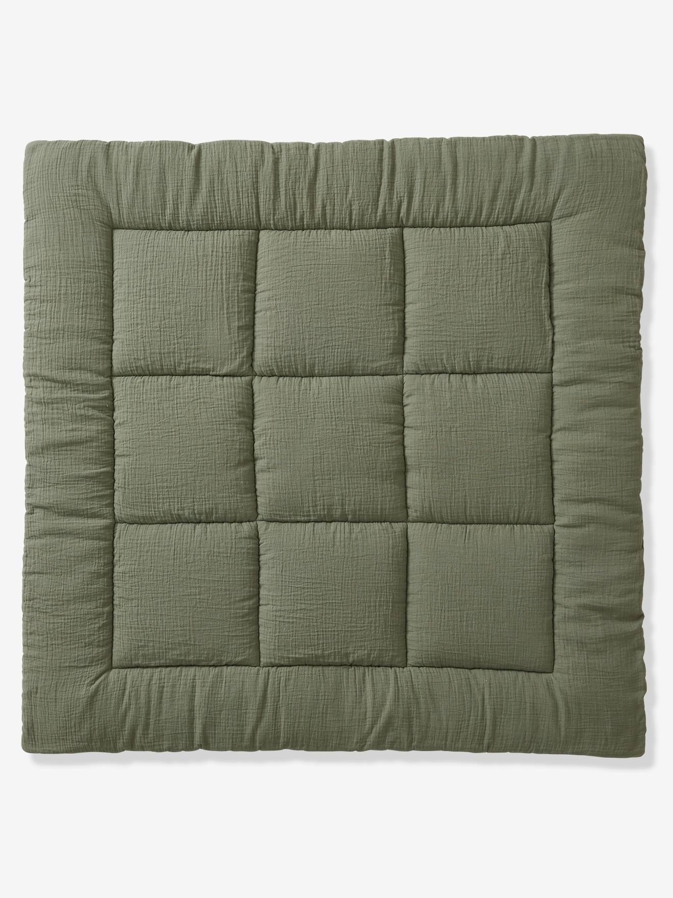 Tapis de sol / Fond de parc bi-matière uni olive