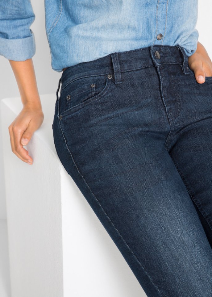 Komfort-Stretch-Jeans Bootcut