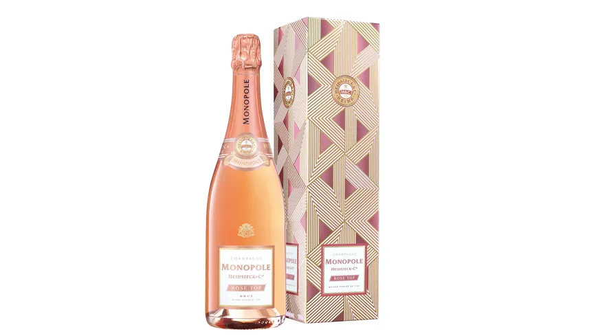 CHAMPAGNE MONOPOLE HEIDSIECK & CO Champagner Rosé Top Brut Geschenkpackung 750 ml