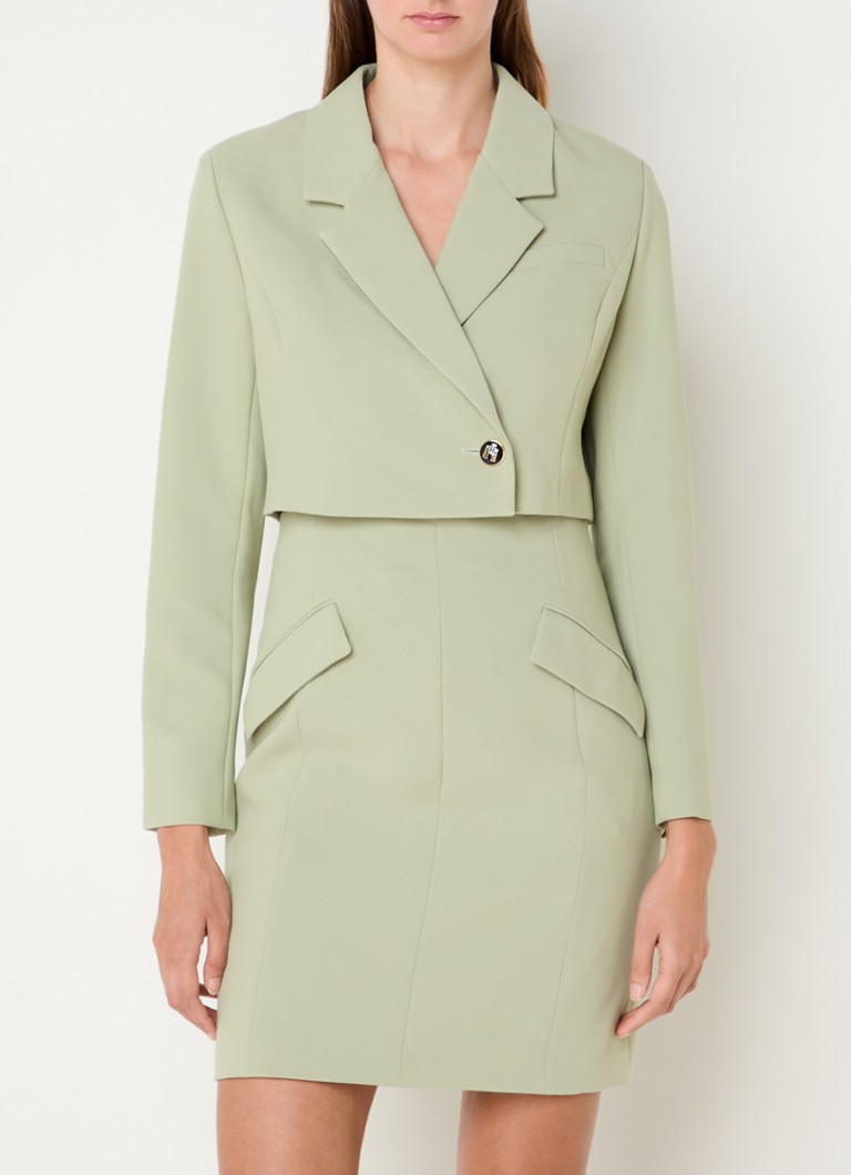 Abito blazer corto Didi di Fifth House con tasche a patta e dettagli cut-out.