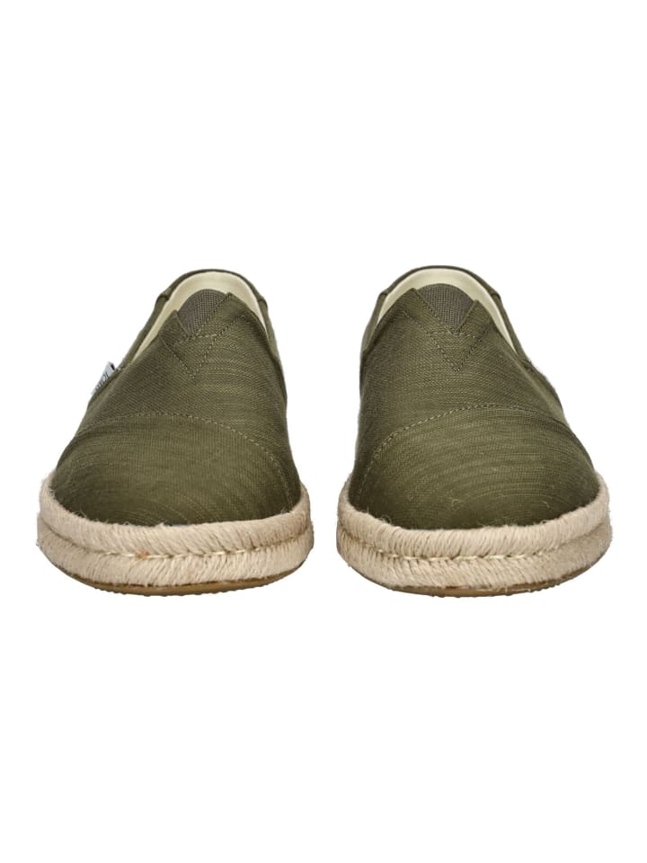 TOMS Slipper in Olive günstig kaufen