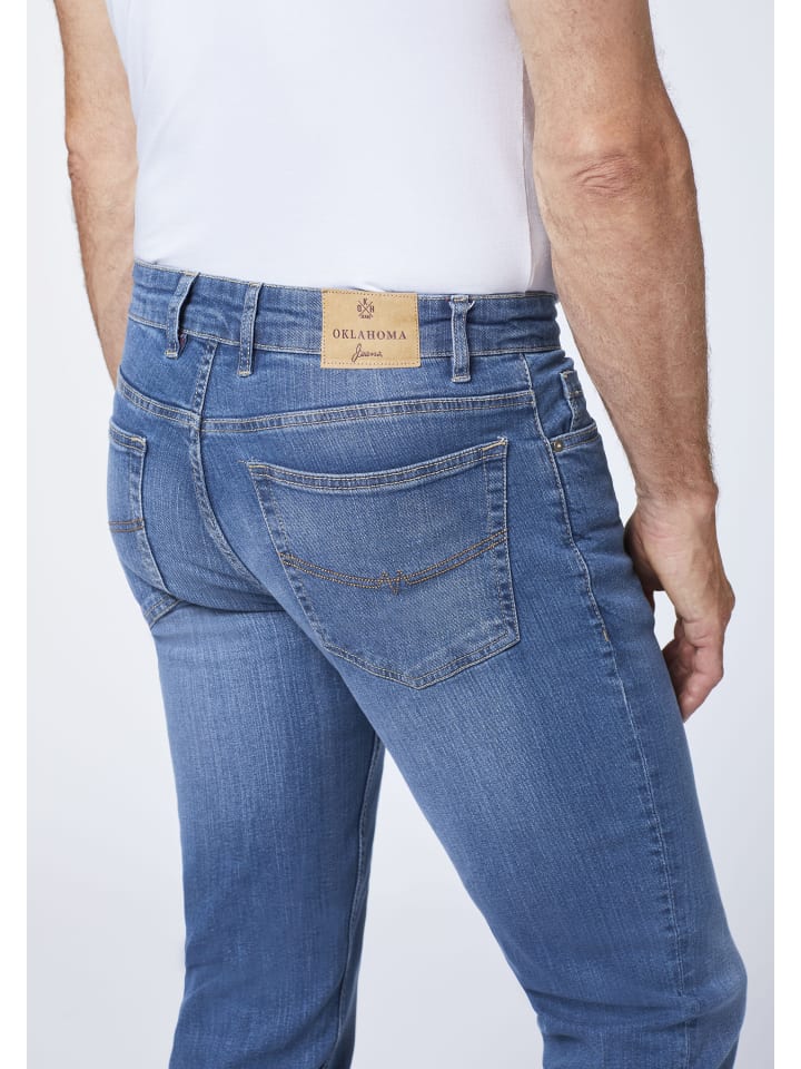 Oklahoma Jeans Jeans in Blau günstig kaufen