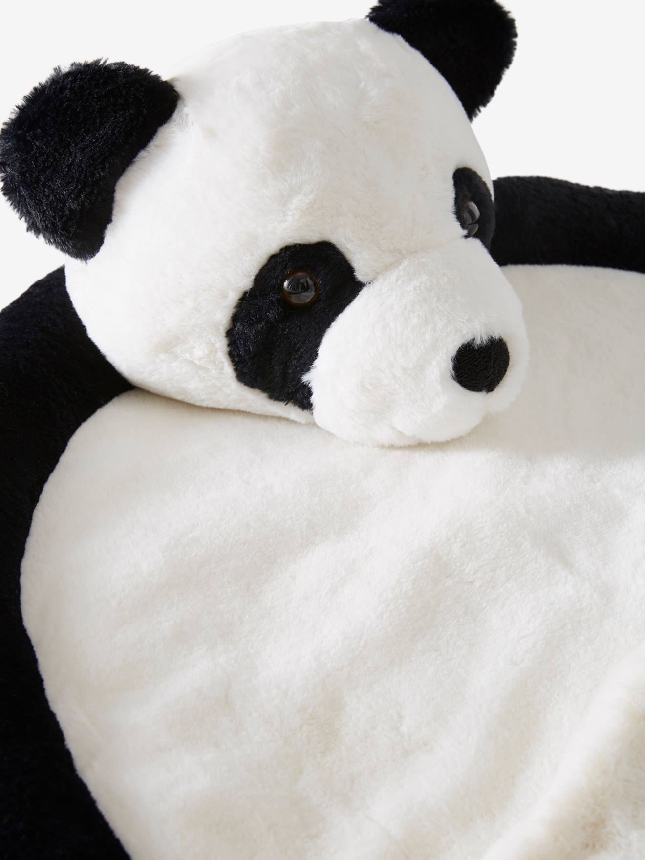Vertbaudet Baby-Geschenkset: Schmusetuch + Babydecke, Panda - weiß/schwarz