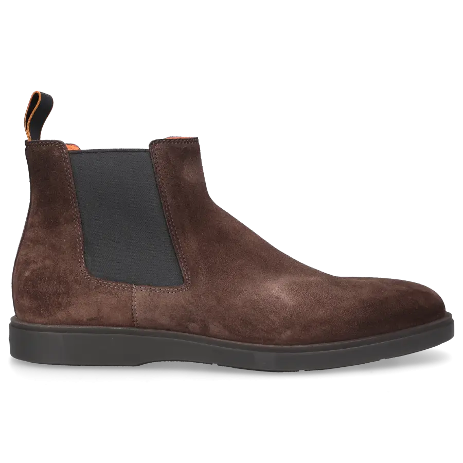 Santoni - Chelsea Boots 18588 Veloursleder - braun