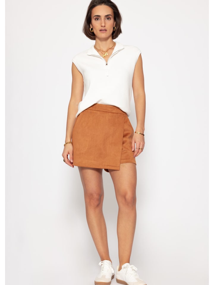 SASSYCLASSY Hosenrock in Wildleder in Braun günstig kaufen