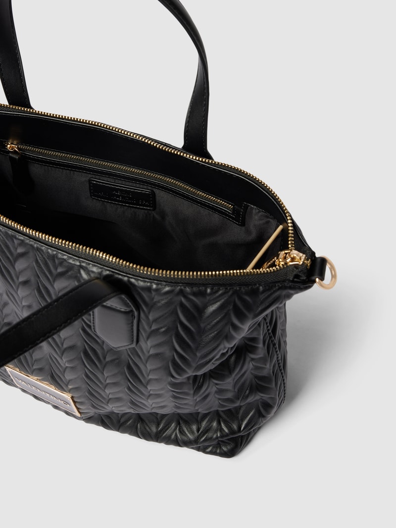 Shopper mit Strukturmuster Modell 'SUNNY RE SHOPPING BAG' in schwarz