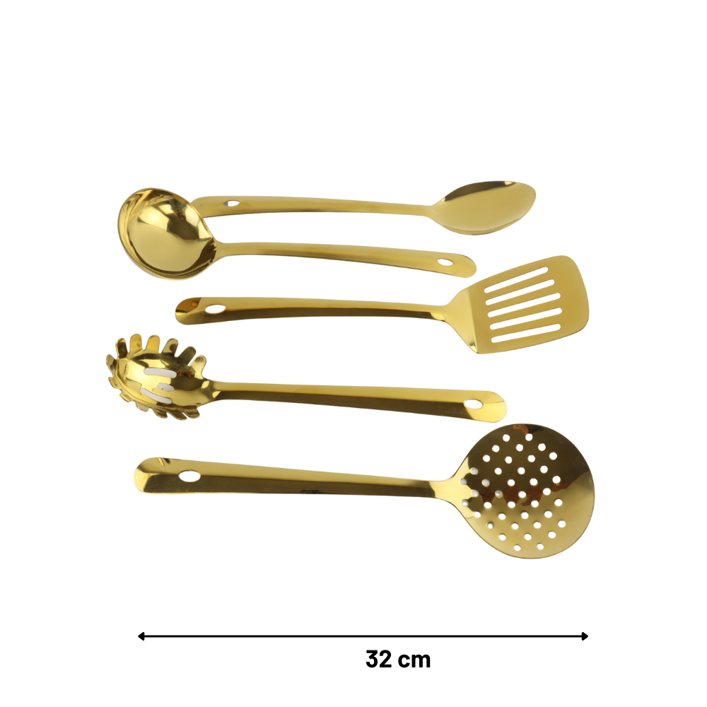 Orange85 Gold 5-teiliges Küchenutensilien Set