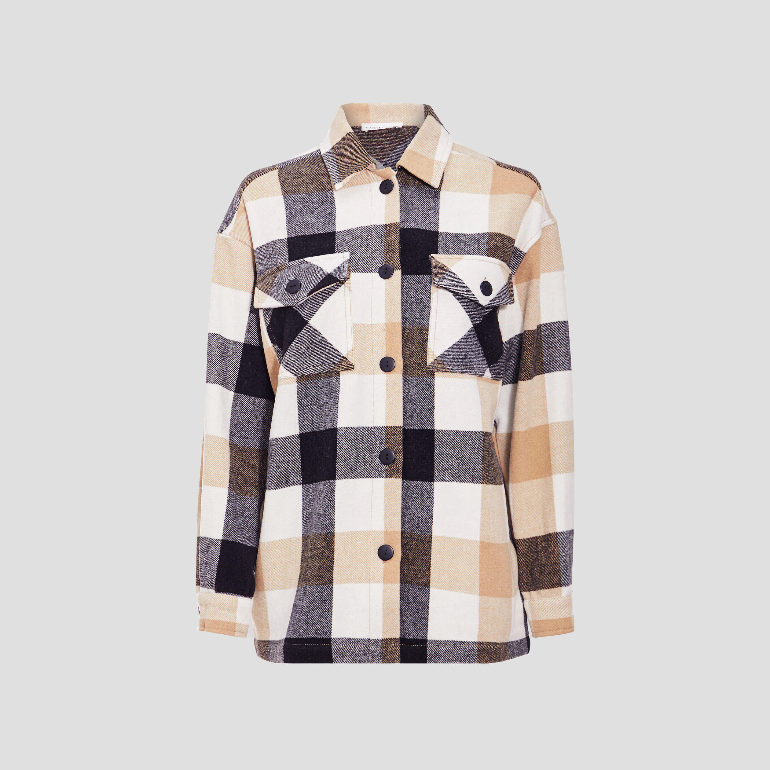 Surchemise manches longues blanc femme | Cache Cache