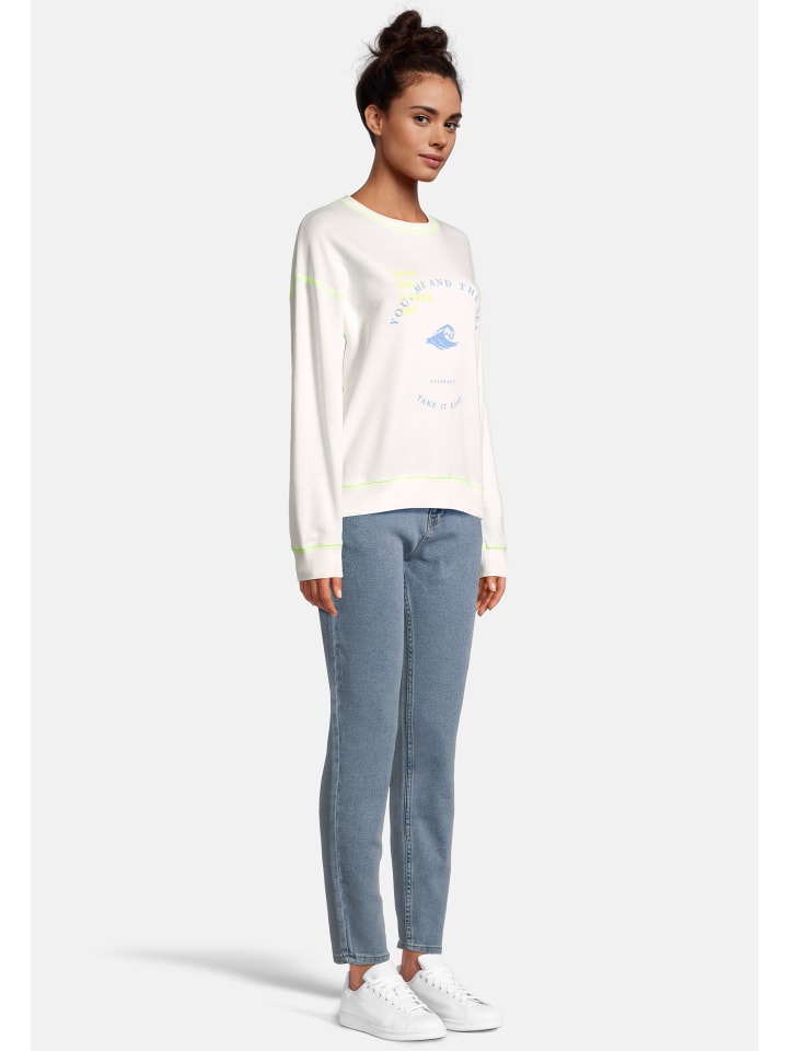 Salzhaut Sweatshirt LÖÖW in Offwhite günstig kaufen