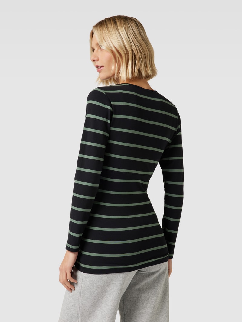 Umstands-Longsleeve mit Still-Funktion im 2er-Pack in schwarz