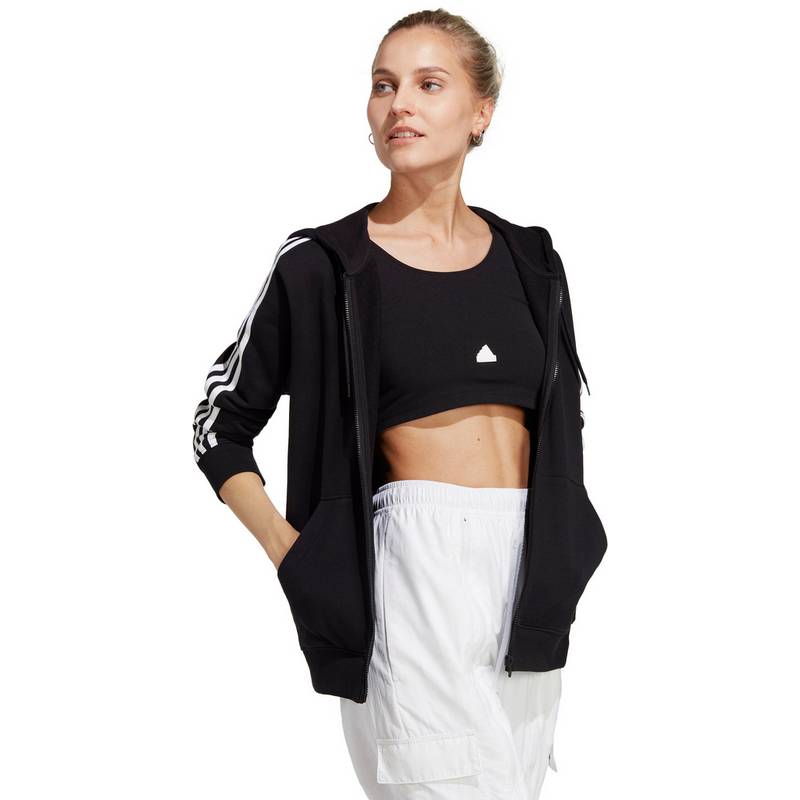 adidas ESSENTIALS 3-STREIFEN FRENCH TERRY Kapuzenjacke Damen