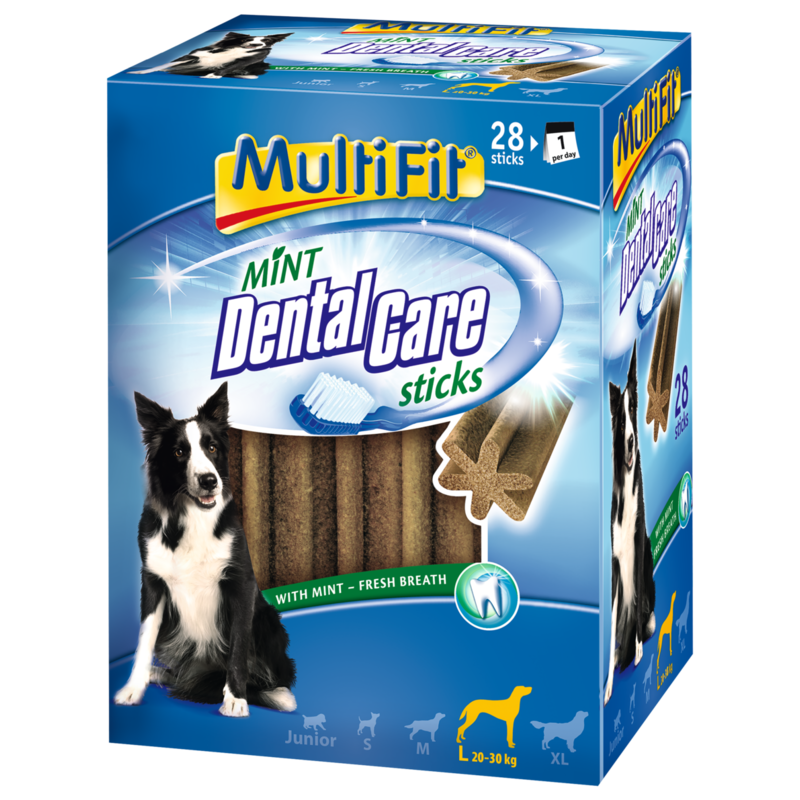 MultiFit Snacks MultiFit Mint DentalCare sticks Multipack L, 28x