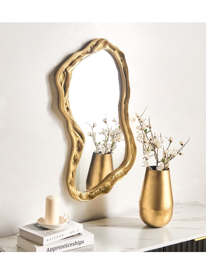 Beliani Wandspiegel SERY in Gold - (W) 38 x (H) 75 x (L) 6 cm günstig kaufen onesize