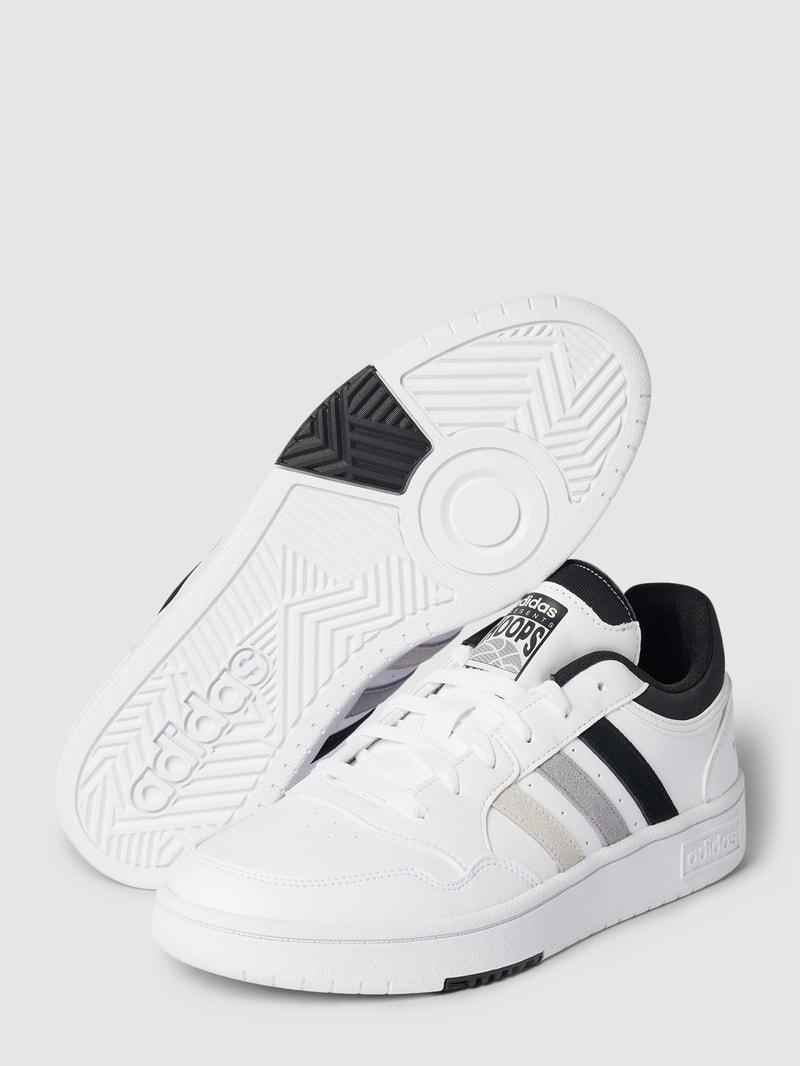 Sneaker mit Kontraststreifen in weiß