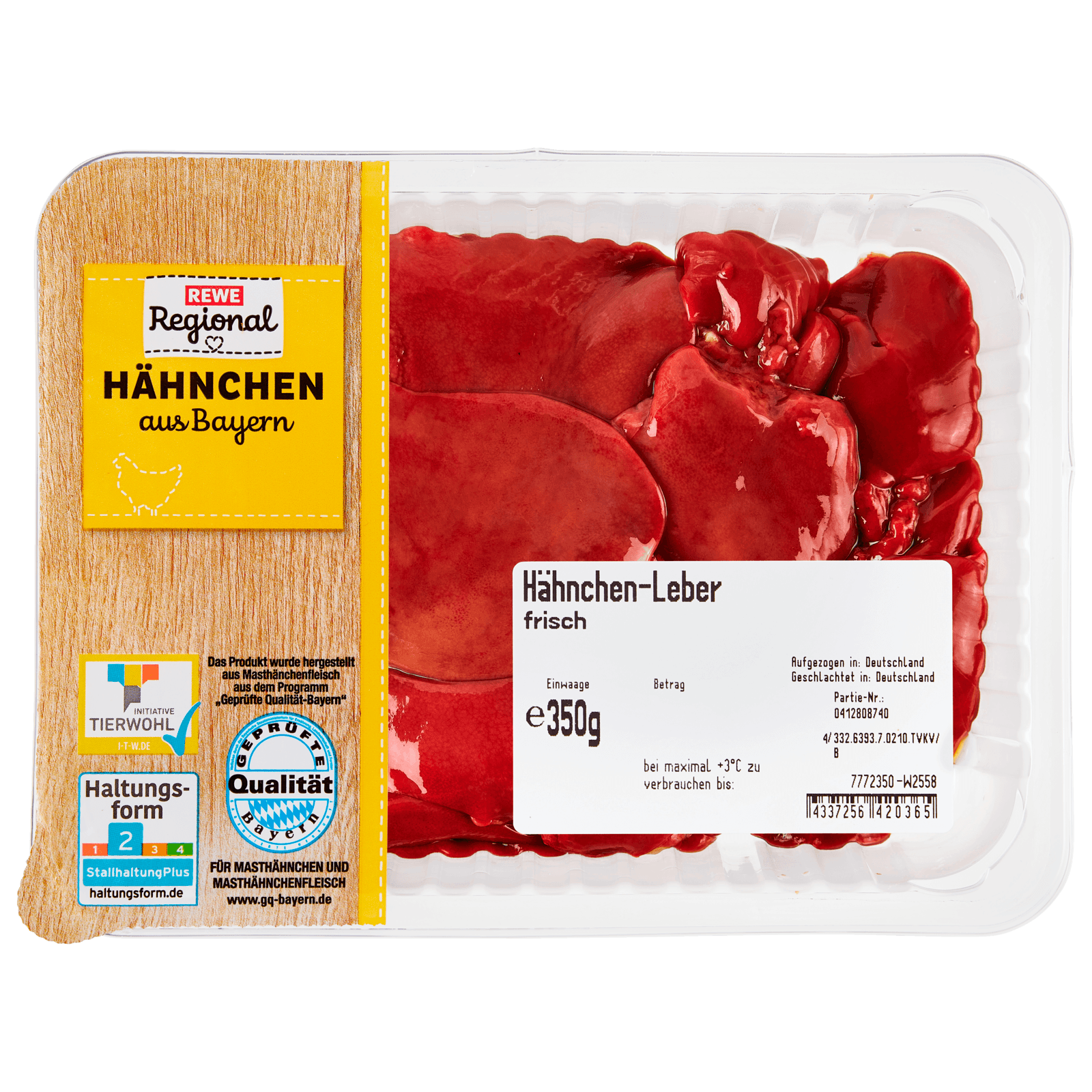 REWE Regional Hähnchen Leber 350g