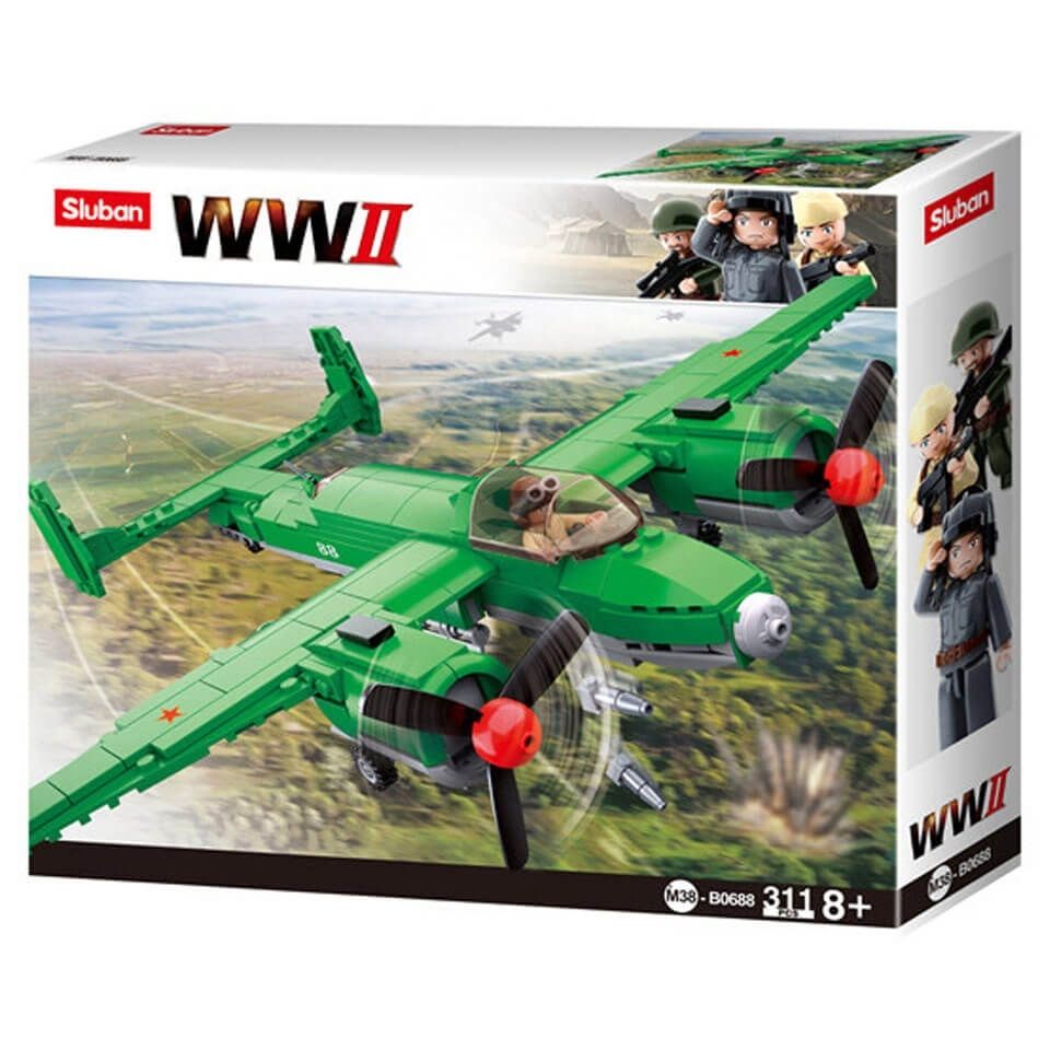 Alliierter Bomber WWII Bausteine Set M38-B0688