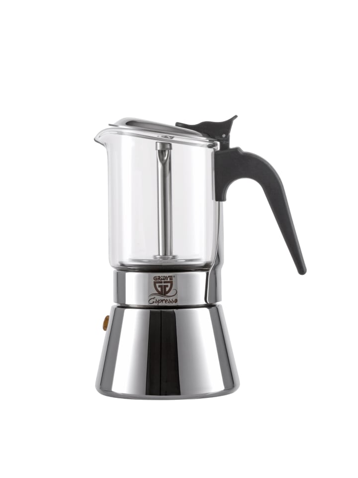 GRÄWE Espressokocher mit Glaskanne in silber günstig kaufen