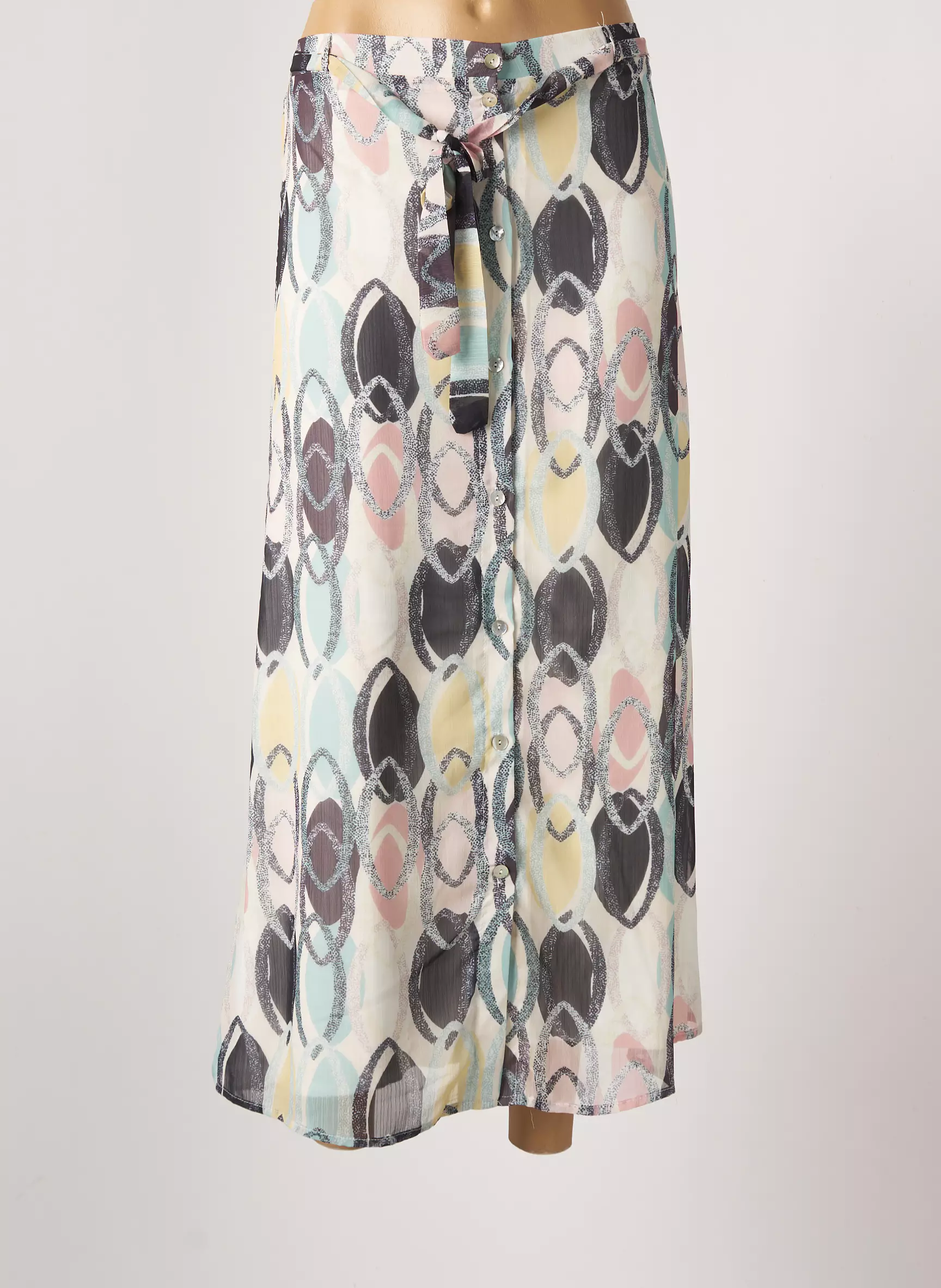 Geisha Jupes Longues Femme couleur gris