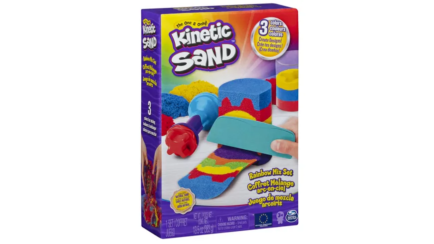 Spin Master - Kinetic Sand - Rainbow Mix Set 383 Gramm