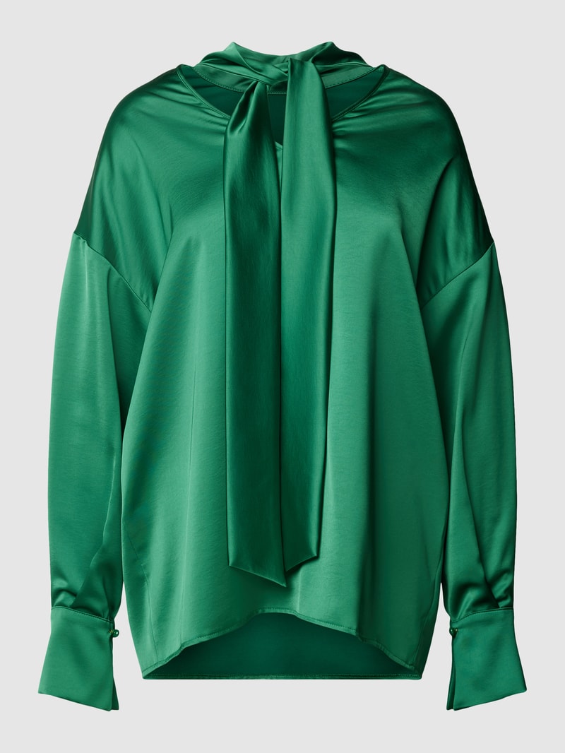Blusenshirt mit U-Boot-Ausschnitt Modell 'VASSALLO' in bottle
