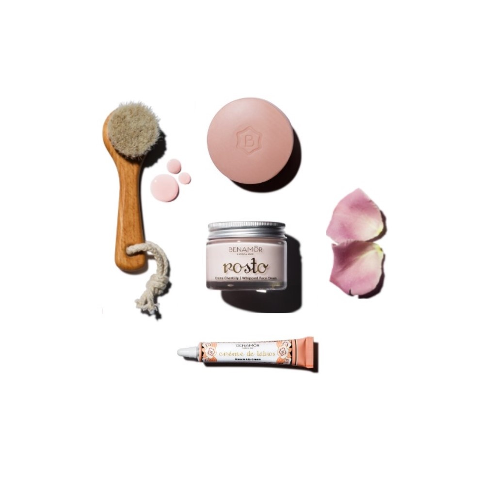 Benamor Coffret Visage Crème Chantilly + Savon Argile + Crème Miracle Lèvres Face Care