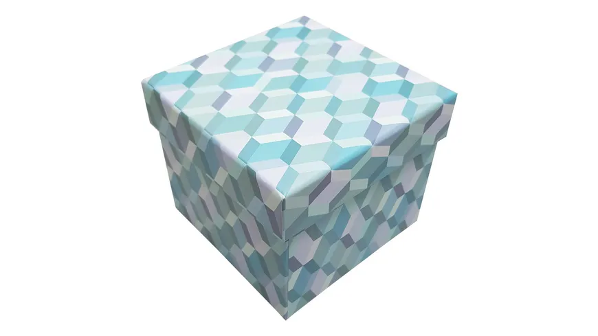 Kartonage Bunte Fliesen 12x12x10cm