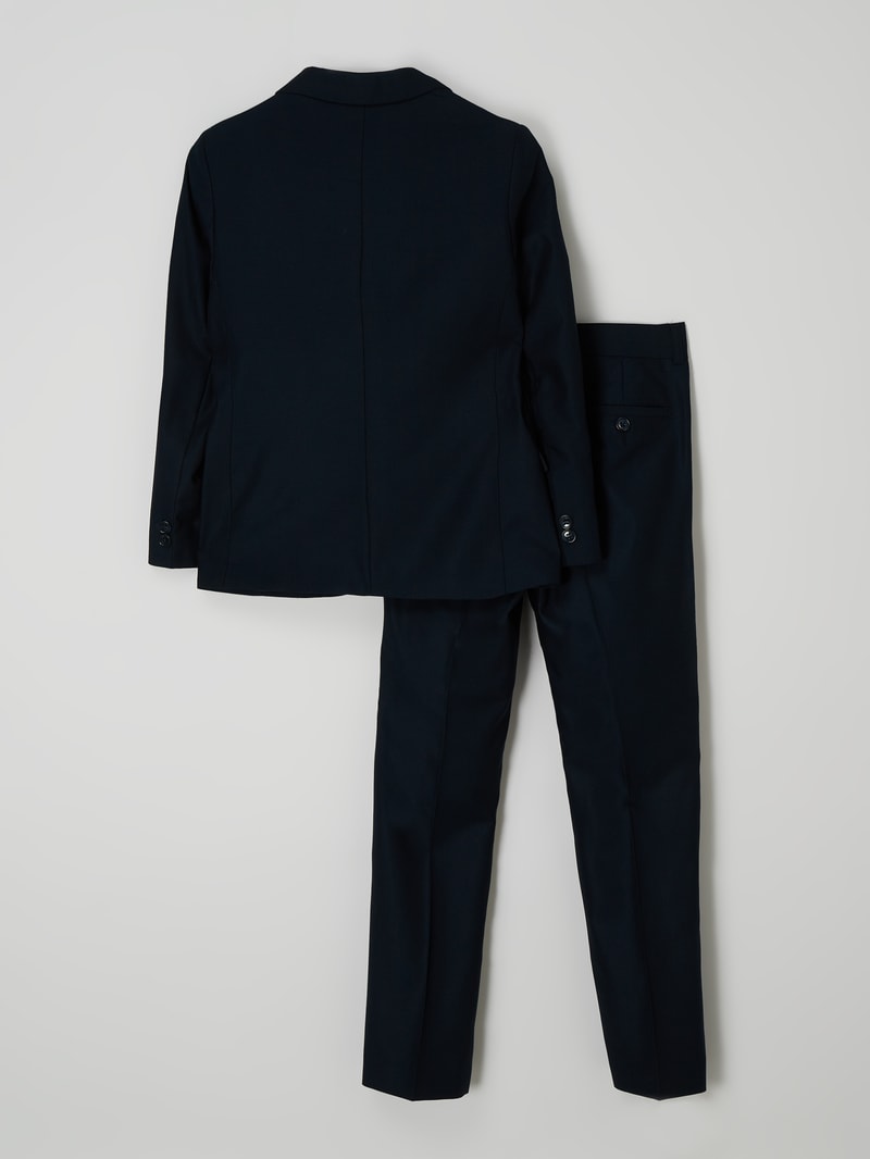 Regular Fit Anzug mit Viskose-Anteil in marineblau
