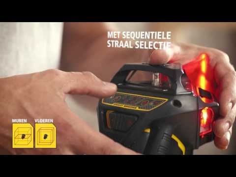 Stanley FMHT1-77357 FatMax X3R laserniveau 3 x 360 grader med rød stråle