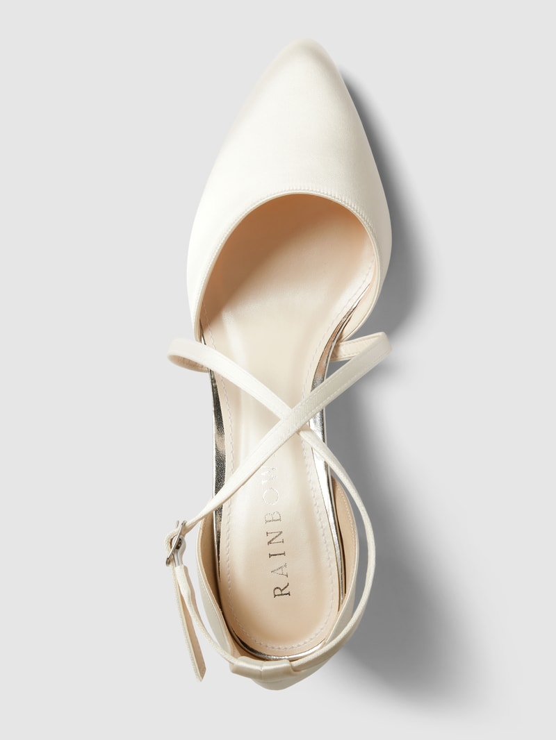 Pumps mit schmalen Riemen Modell 'HELLEN' in offwhite
