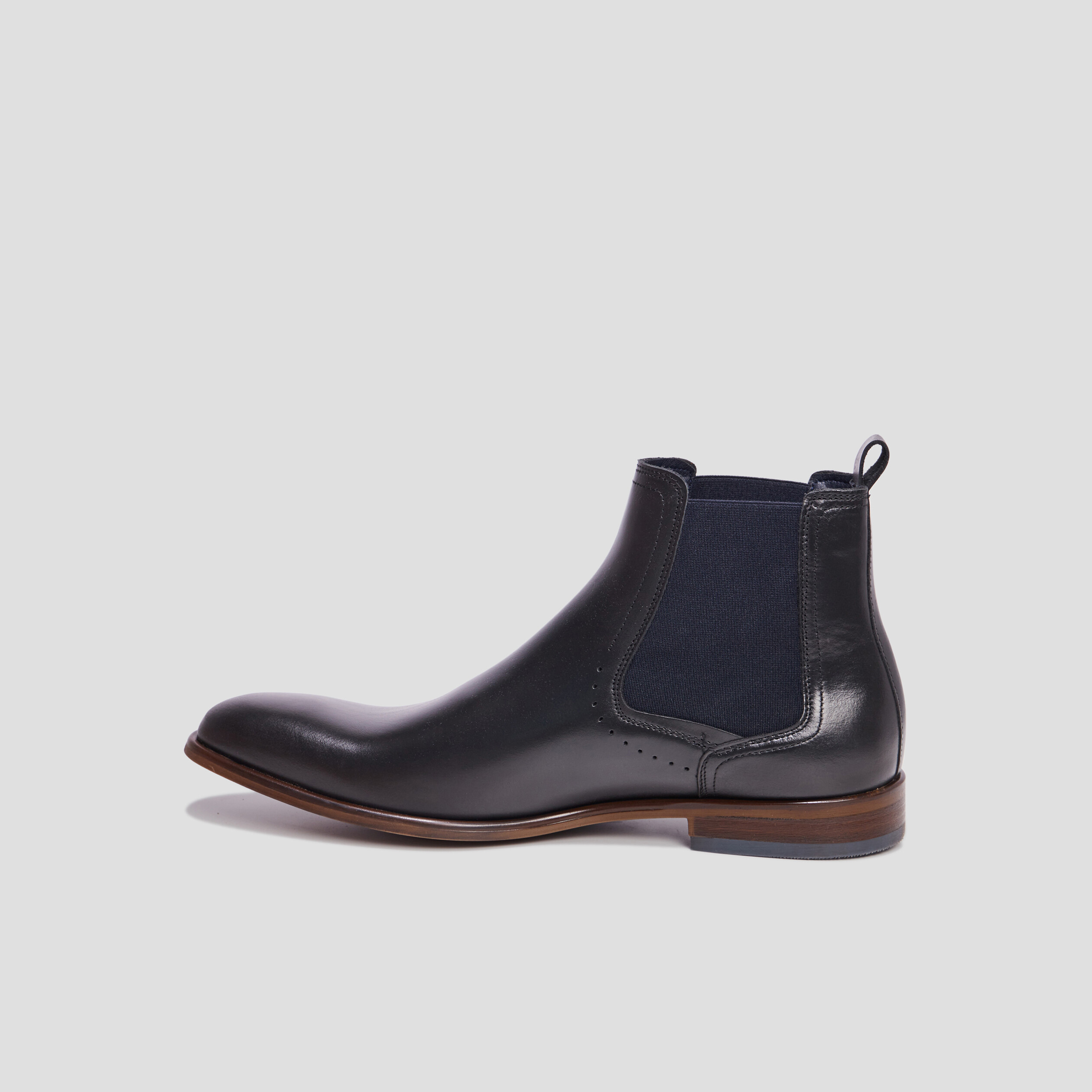 Bottines chelsea en cuir Beavy noir homme | La Halle