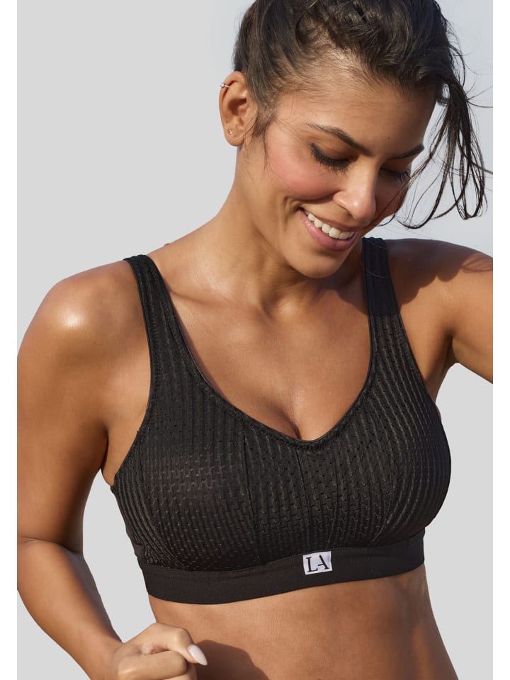 LASCANA ACTIVE Sport-BH in schwarz günstig kaufen