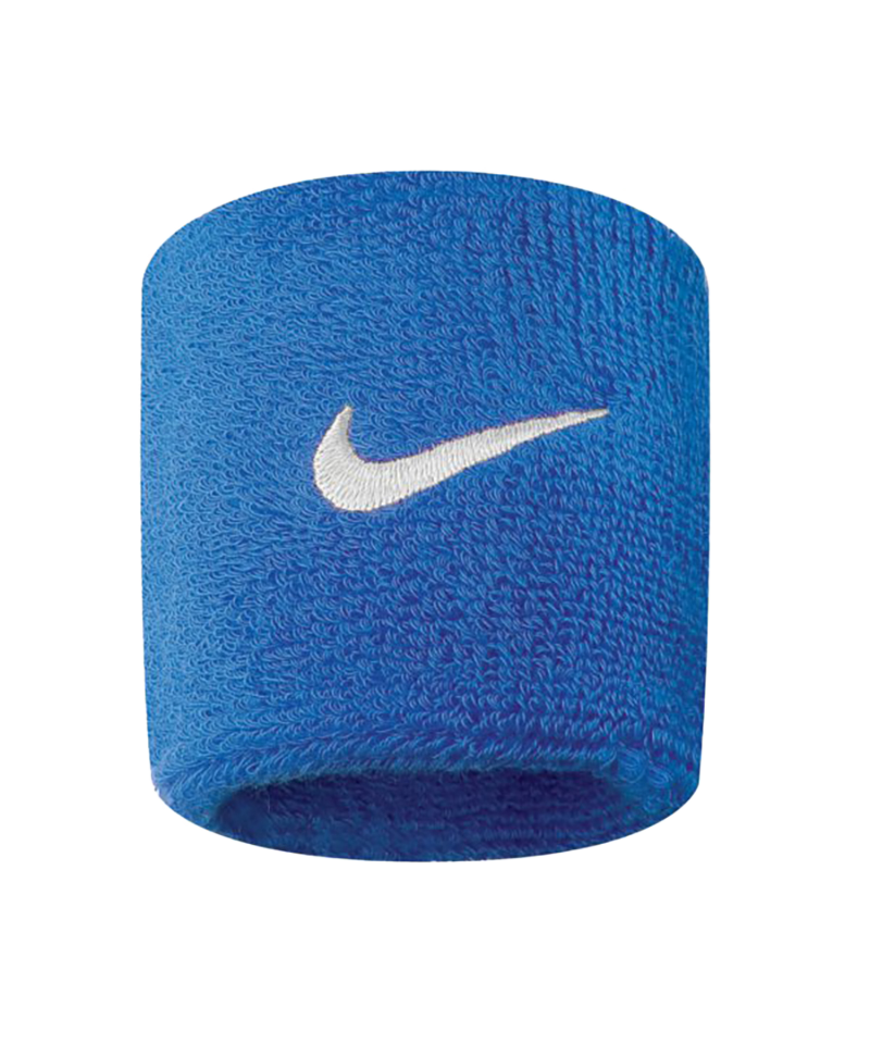 Nike Swoosh Wristbands Blau Weiss F402