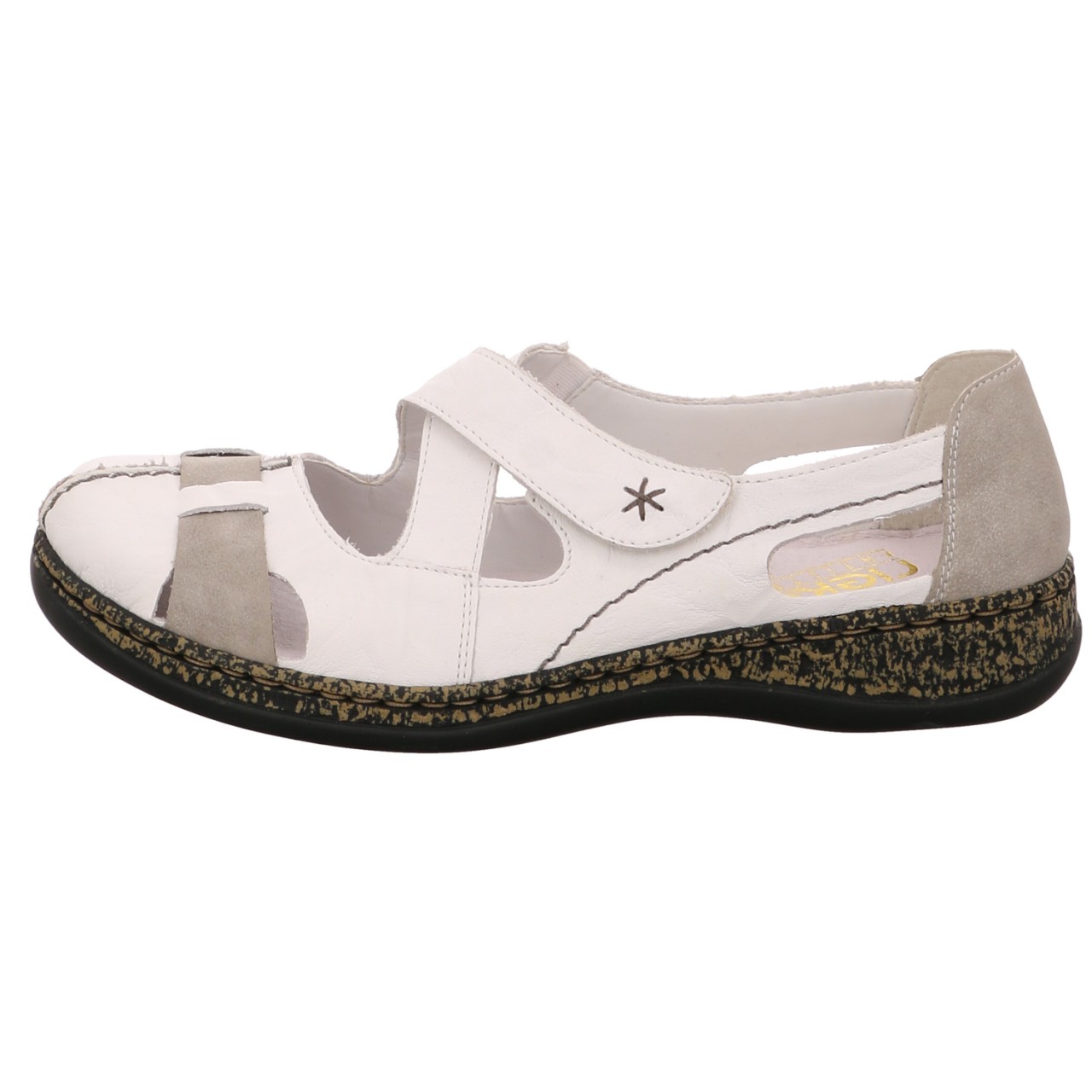 RIEKER Komfort Sandalen weiss