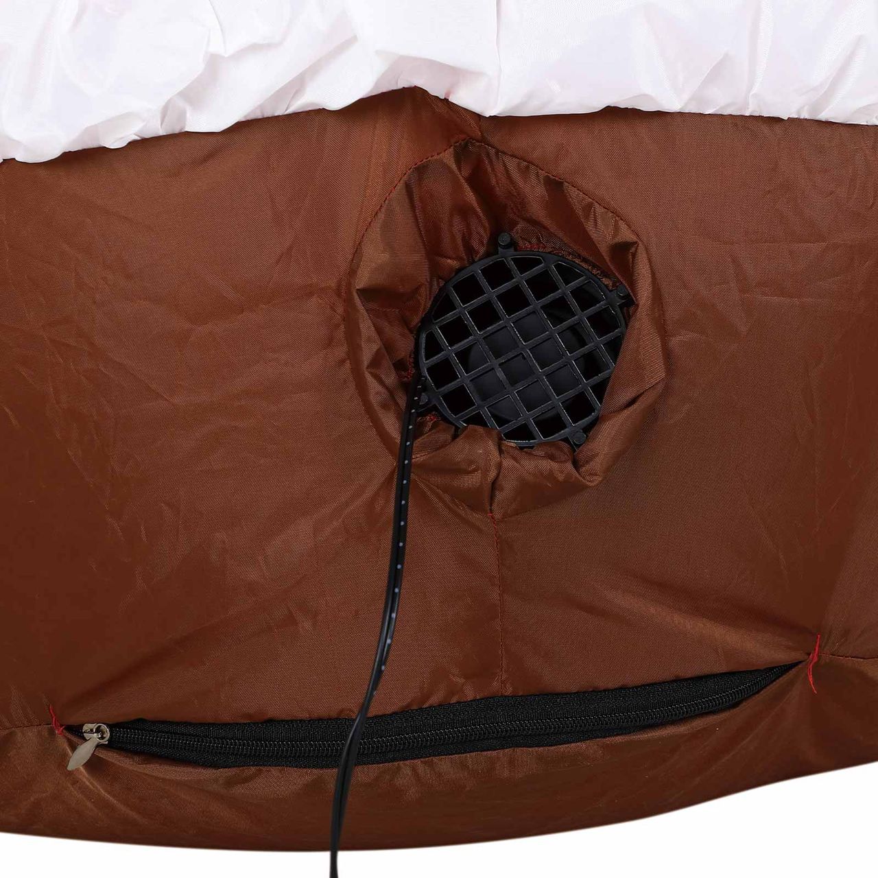 DEUBA Aufblasbare Deko LED - Rentier XL 135 x 80 x 70cm braun/rot/weiß/schwarz