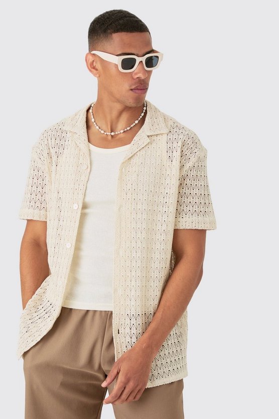 Oversize Strick-Hemd