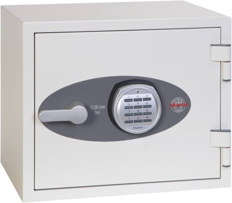 Phoenix Sicherheitsafe & Feuerschutztresor mit elektronischem Schloss FS1281E 19L 360 x 410 x 365 mm Weiß