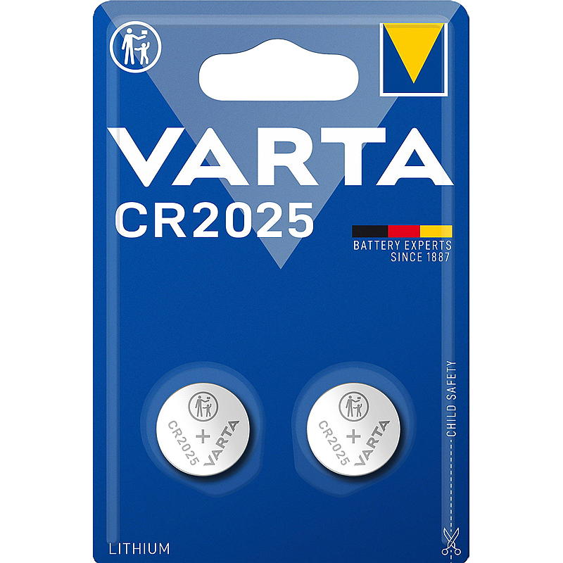 Varta Knappcellebatteri 2-Pk CR2025 Varta