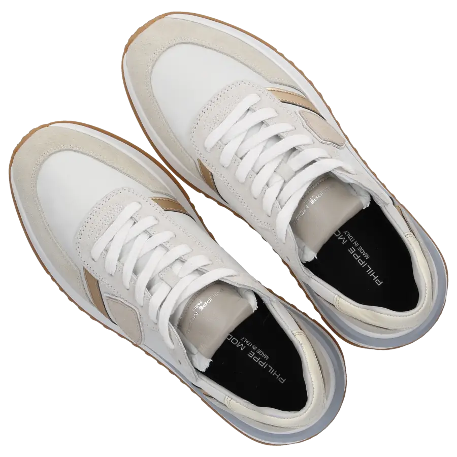 Philippe Model - Sneaker low TROPEZ 2.1 Veloursleder Nylon - weiß